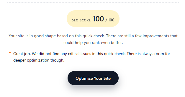 Free SEO Audit Tool 1 100SEOScore
